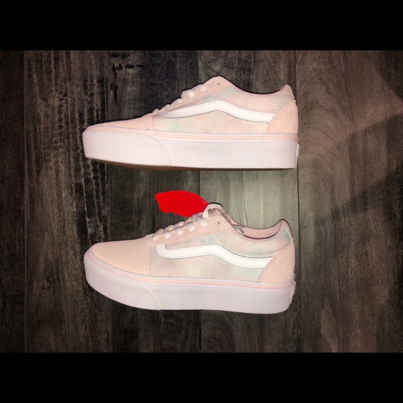 light pink platform vans
